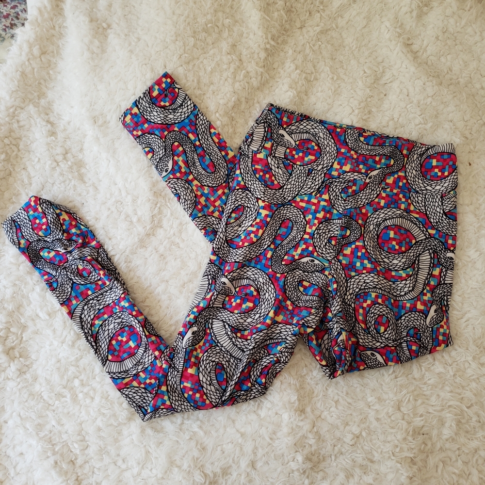 lularoe • rainbow snake leggings